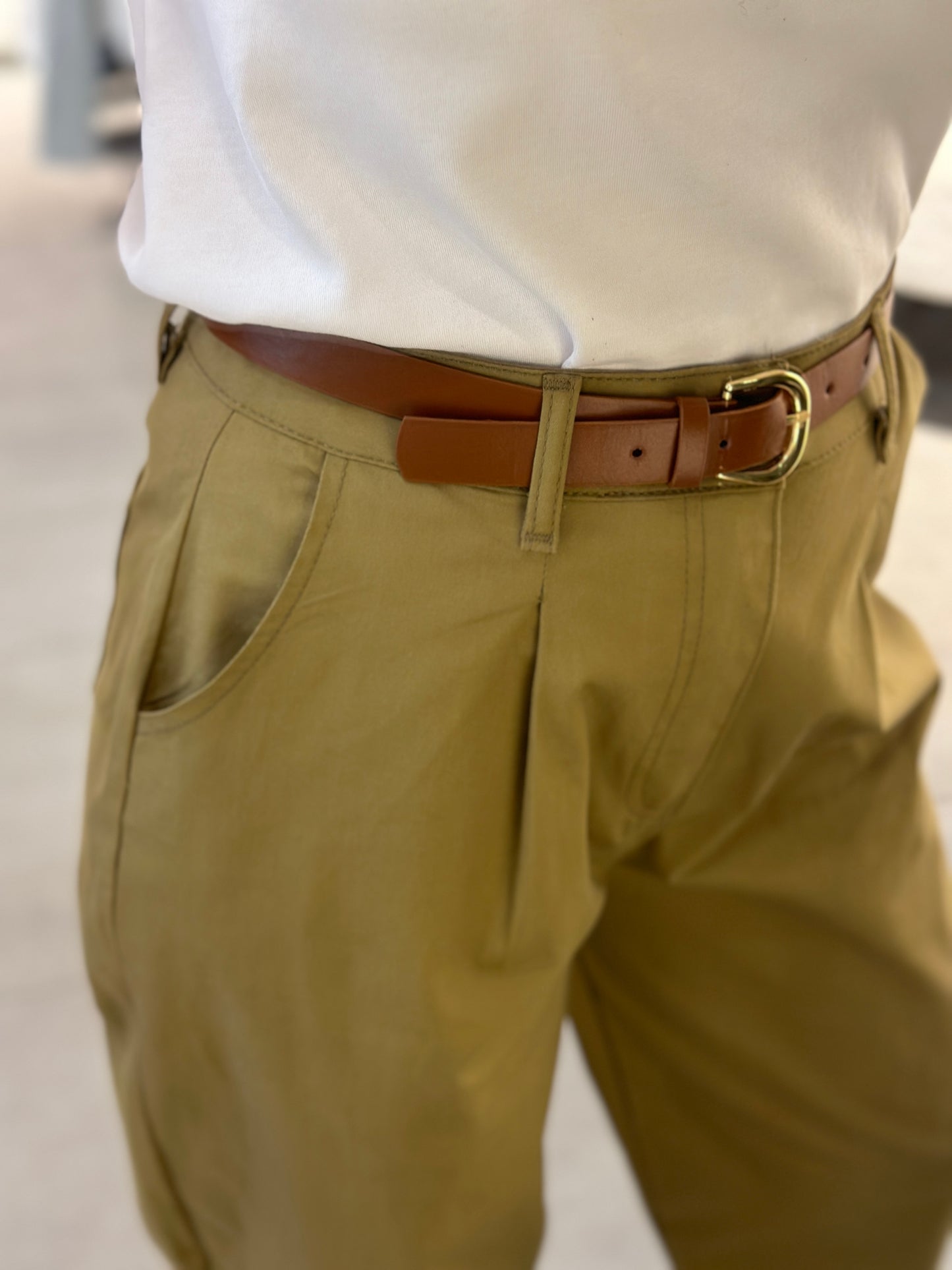 Kendinden Kemerli Pantolon