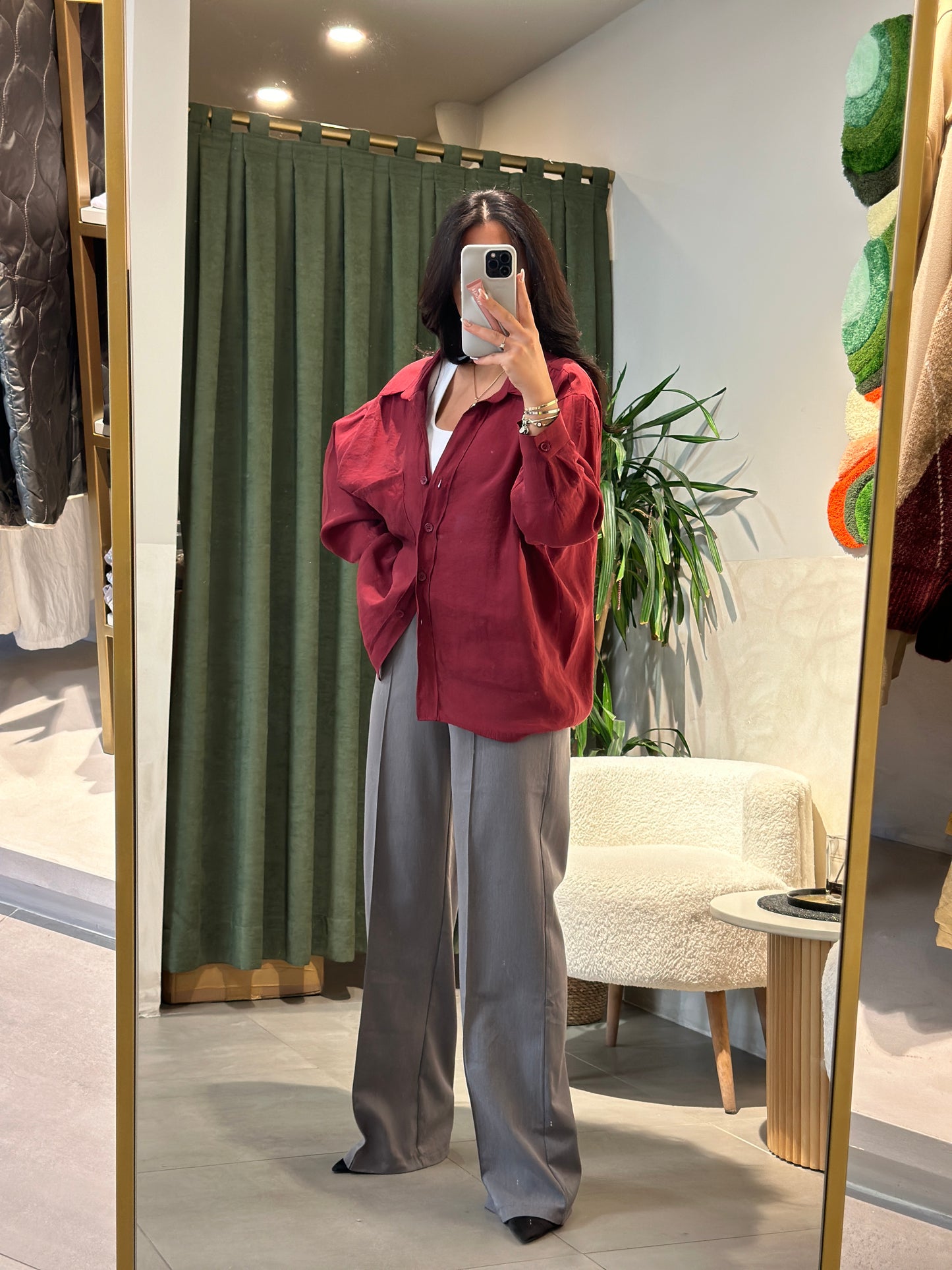 Premium Kalitede Beli Lastikli Gri Pantolon
