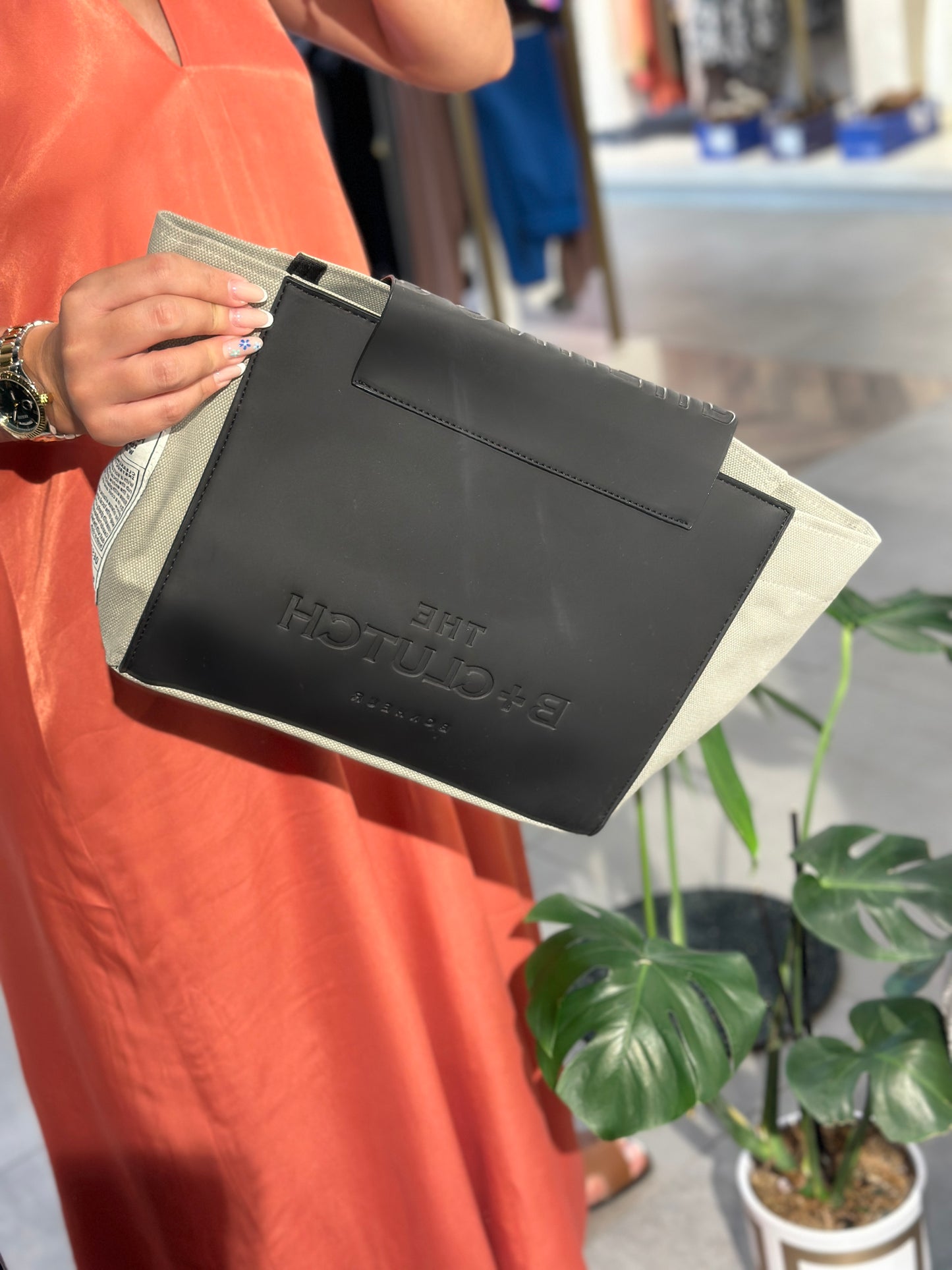 Bonheur B+B N°6 Canvas Clutch+Bag