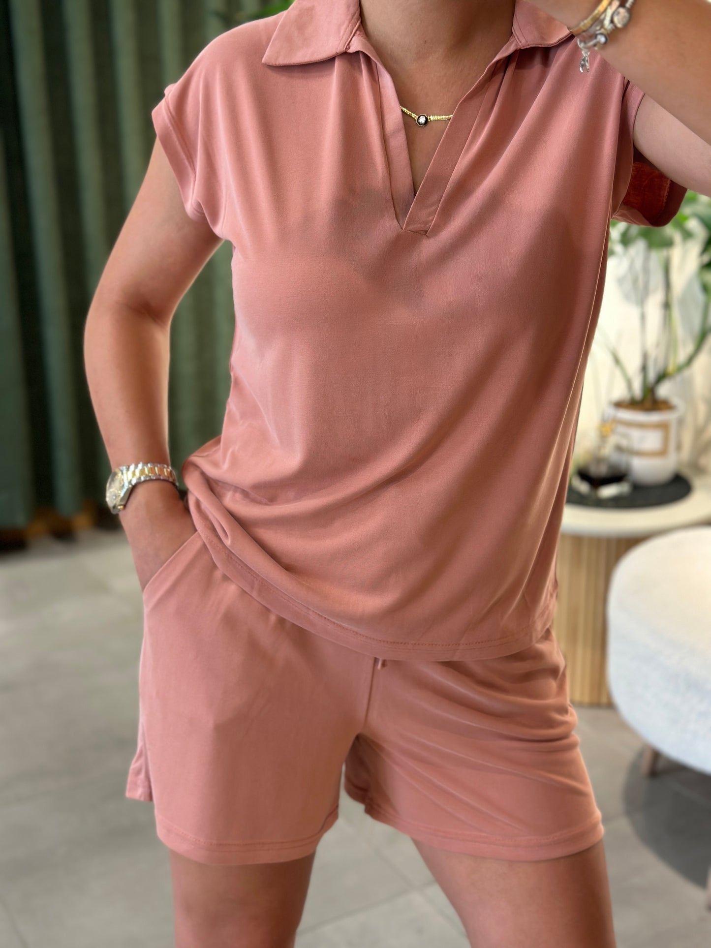 Oysho Kumaş Polo Yaka Takım