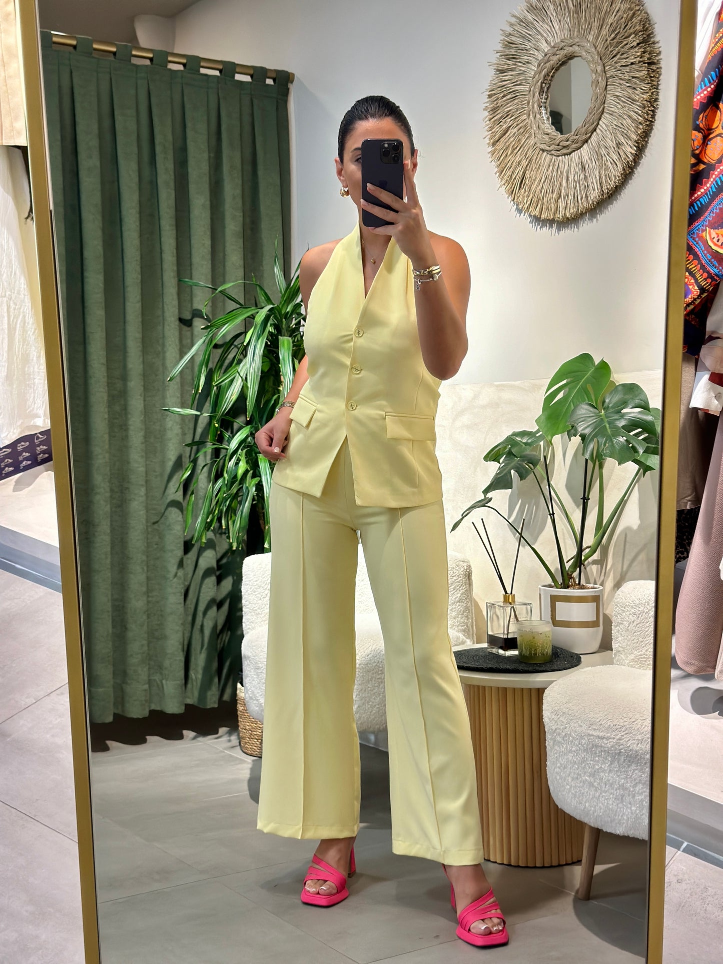 Mango Model Yelekli Takım