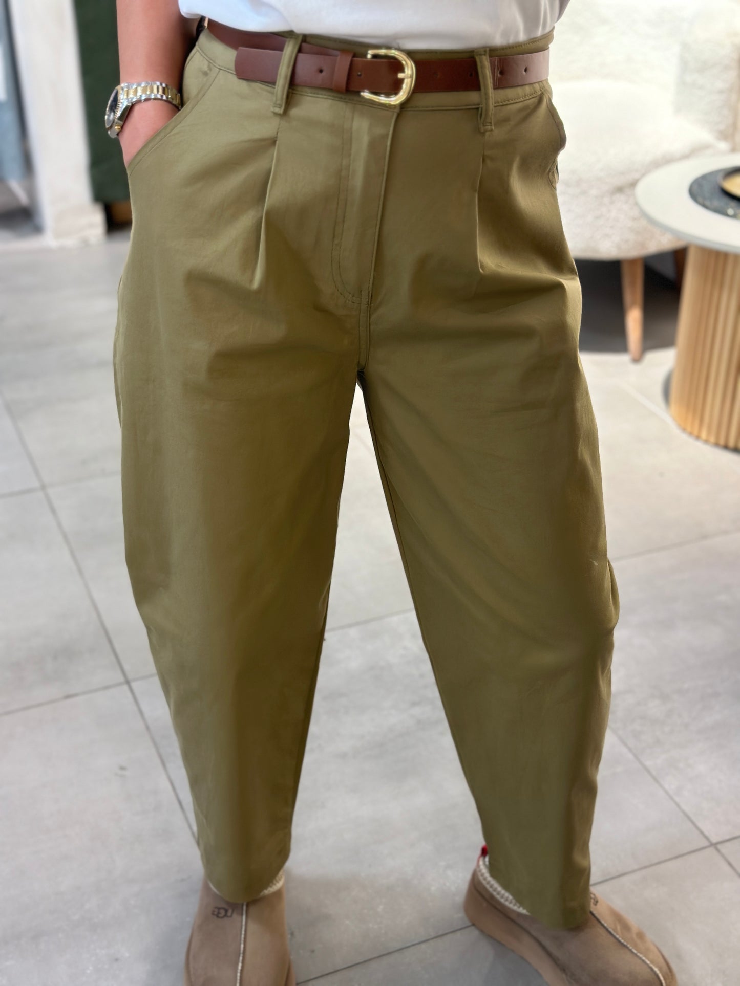 Kendinden Kemerli Pantolon