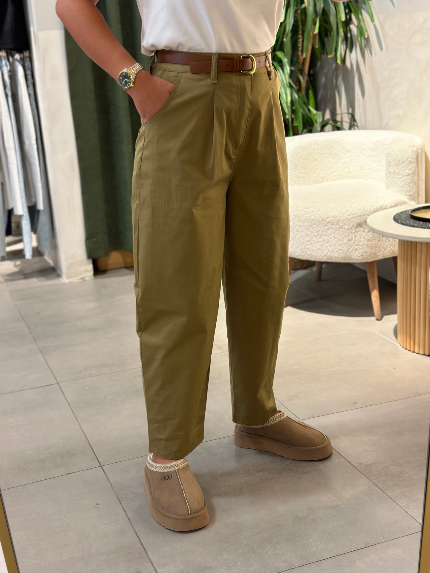Kendinden Kemerli Pantolon